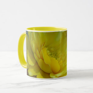 Fleurs Jaunes Pétales Fleurs Art Mug Cup
