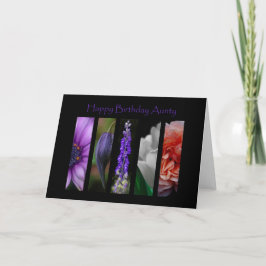 Fleurs Joyeuse Carte de la tante Anniversaire