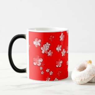 Fleurs joyeuses - Rouge - Belle Mug de café