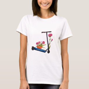 Fleurs & Kick Scooter Eco Friendly Summer T-Shirt