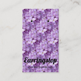 Fleurs Lilacs Violettes Portant Des Cartes