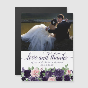 Fleurs luxuriantes   Magnet de Merci photo rose vi