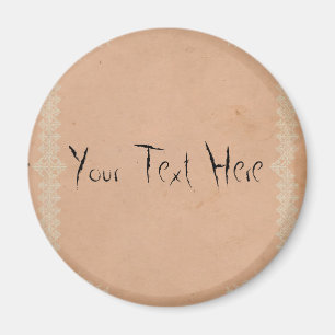 Fleurs Maria Grandes, Aimant Rond 3 Pouces