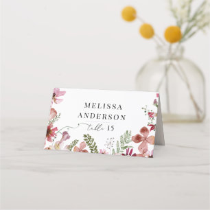 Fleurs mignonnes Cartes de Mariage rustique