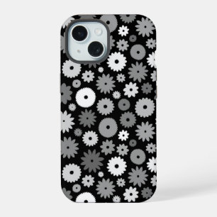 Fleurs monochromes à motif répétitif