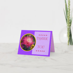 Fleurs Mums Carte de remerciements 2