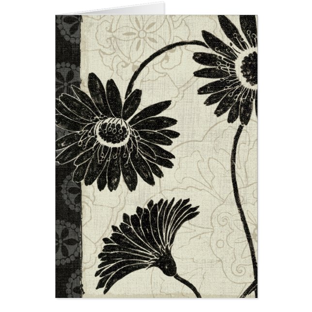 Fleurs noires et blanches (Devant)