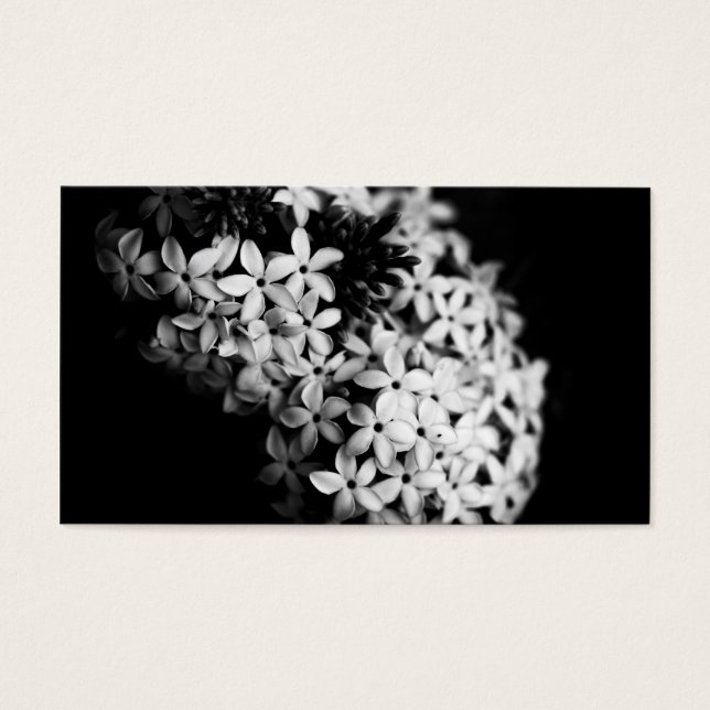 fleurs noires et blanches (Devant)