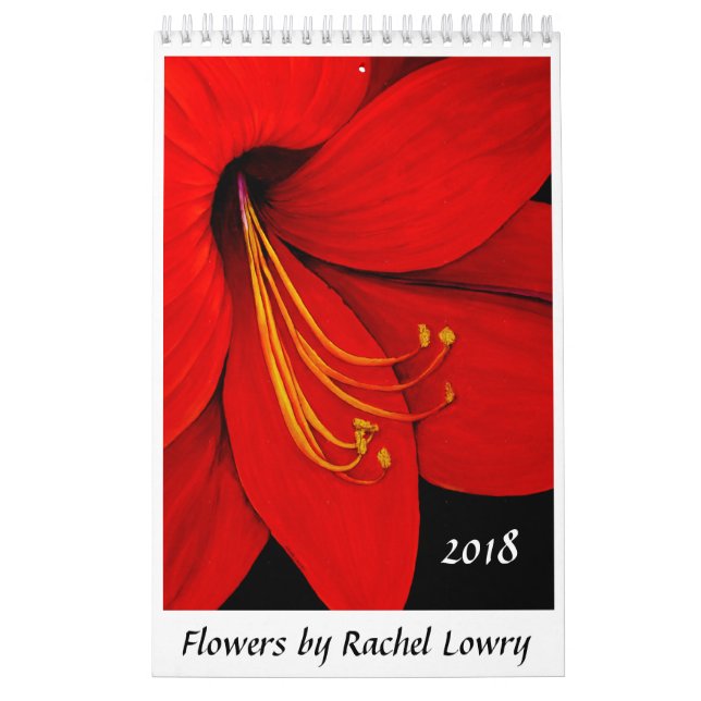 Fleurs par le calendrier de Rachel Lowry 2018 (Protection)