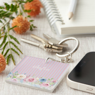 Fleurs pastel coquette personnalisées