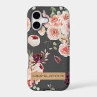 Fleurs Pastel Modernes & Cadeau Personnalisé Kraft