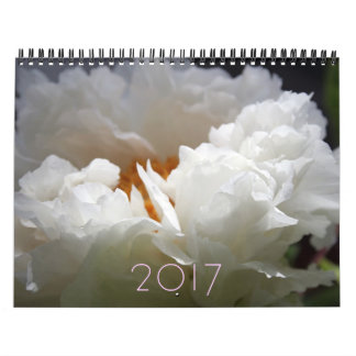 Fleurs Peony personnalisable Calendrier Année
