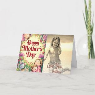 *~* Fleurs Photo Whimsical Mother Day Carte AP72