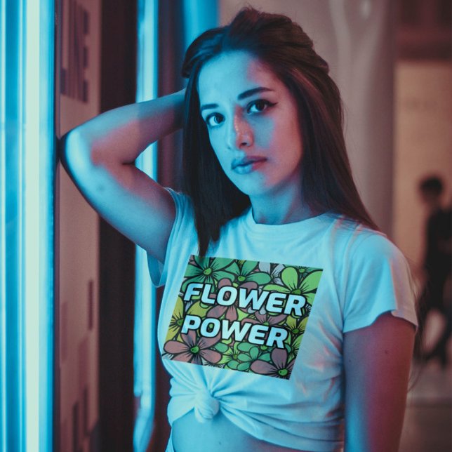 FLEURS POWER DAISY T-SHIRTS FEMMES MOM SISTER (Créateur téléchargé)