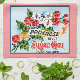 Fleurs Primrose Vintage Crate Art Serviette de cui