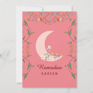 Fleurs Ramadan Kareem Carte de vacances