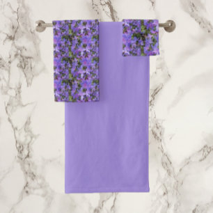 Fleurs Rhododendron Violet Motif Floral