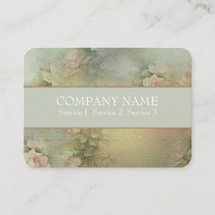 Fleurs romantiques - Carte de visite