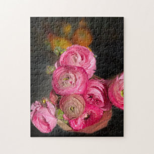 Fleurs roses brillantes Jigsaw Puzzle