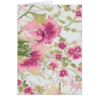 Fleurs roses d'aquarelle