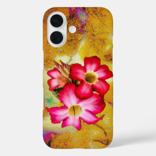 Fleurs Roses du désert sur Sand iPhone 16 Coque