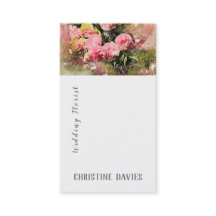 Fleurs roses, épousant le carte de visite de