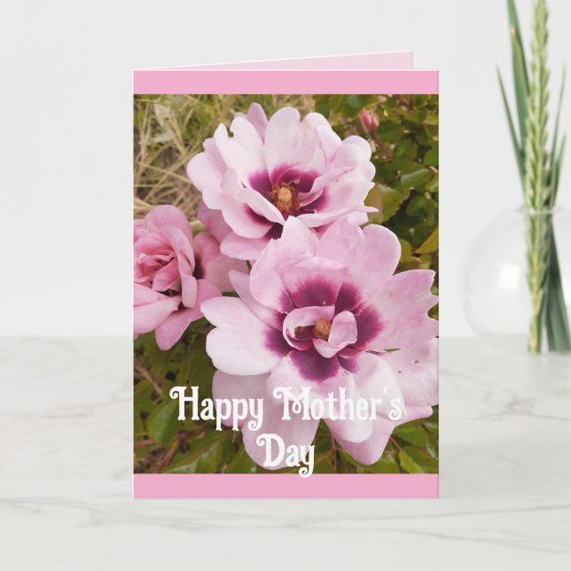 Fleurs roses Floral Rose Roses Carte de jour des m (Devant)
