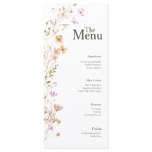 Fleurs roses Mariage Menu Événement Décor Table