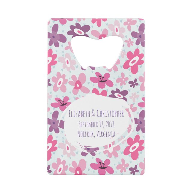 Fleurs roses mignonette Motif Mariage Whimsical (Devant)