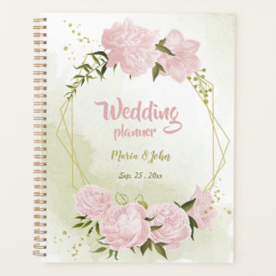 fleurs roses romantiques verdure mariage