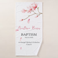 Fleurs Roses Tombant Pétales Orthodoxe Baptême Cad