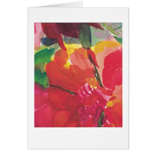 Fleurs, rouge, jaune, rose (Devant)