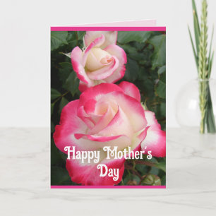 Fleurs rouges Floral Rose Roses Carte de fête des 