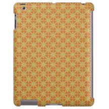 Fleurs, Rouille, Vert, Crème : coque ipad Coque-Ma