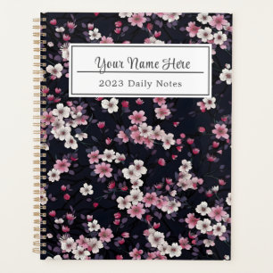 Fleurs Sakura Roses Noires, Design Motif,