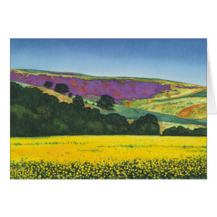 Fleurs sauvages au-dessus de la gorge du fleuve