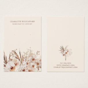 Fleurs sauvages Boho Elevant Bijoux Cartes d'affic