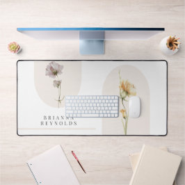 Fleurs sauvages Boho modernes simples sur blanc