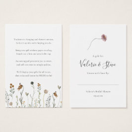 Fleurs sauvages d'automne No Wrap Douche d'afficha