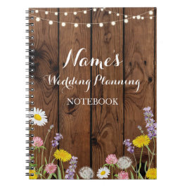 Fleurs sauvages de carnet épousant des notes