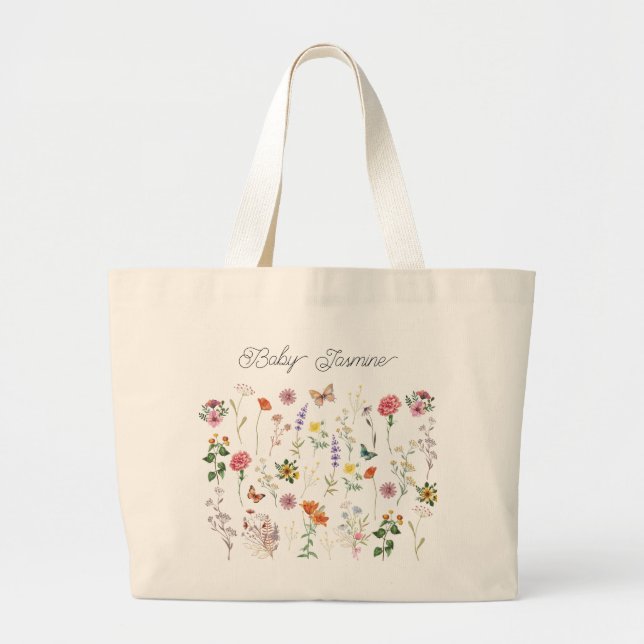 Fleurs sauvages de la petite maman Sac fourre-tout (Devant)