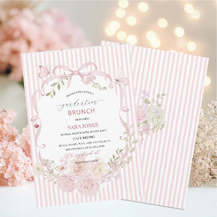 Fleurs sauvages élégantes aquarelle Invitation de