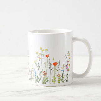 Fleurs sauvages en aquarelles Café Mug
