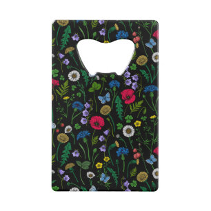 Fleurs sauvages en noir