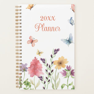 Fleurs sauvages et papillons personnalisés