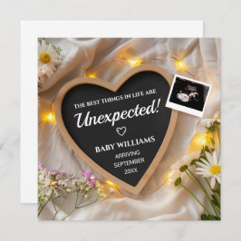 Fleurs sauvages Faire-part de grossesse