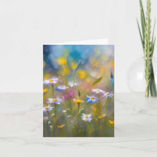 Fleurs sauvages fantaisistes dans le vent (Devant)