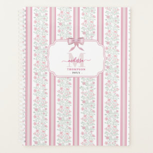 Fleurs sauvages florales roses noeud coquette