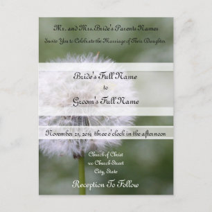 Fleurs Sauvages Mariage Invitations et Faveurs