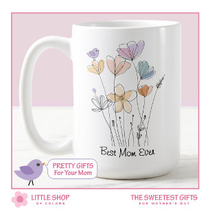 Fleurs sauvages Meilleure maman du monde Mug de la